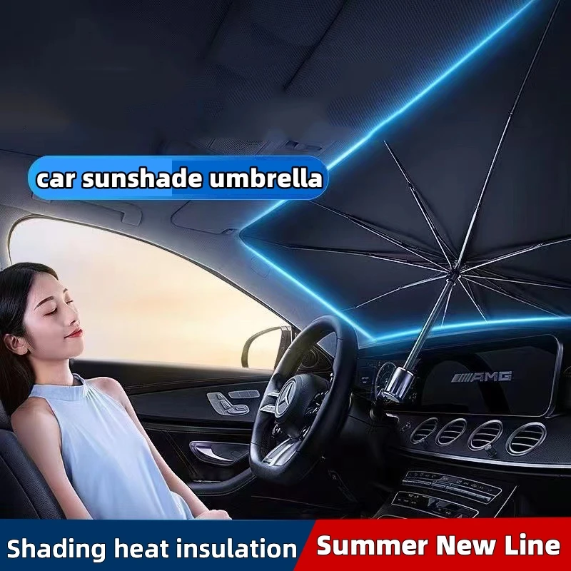 

Автомобильный солнцезащитный козырек, складной зонтик на лобовое стекло, солнцезащитный козырек, занавеска на переднее окно автомобиля, зонтик от солнца, термоизоляция