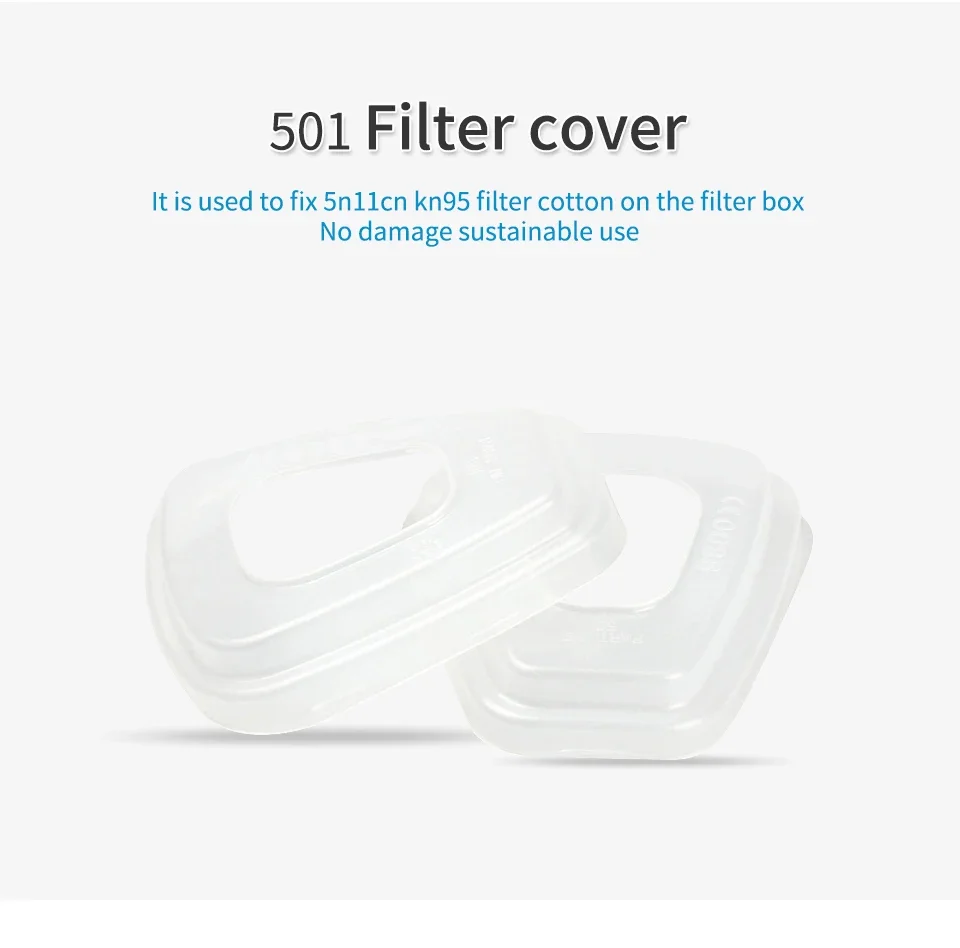 501 Filter Holder Cartridge Retainer Cover Fitting For 3m 6200 6800 7502 9000 Series Respirator Paint Spraying Face Gas Mask