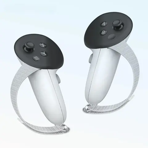 Meta Quest 3/Quest 3S 컨트롤러 그립용 핸들 스트랩 조절 가능한 소프트 핸드 스트랩 VR 액세서리가 있는 미끄럼 방지 배터리 커버