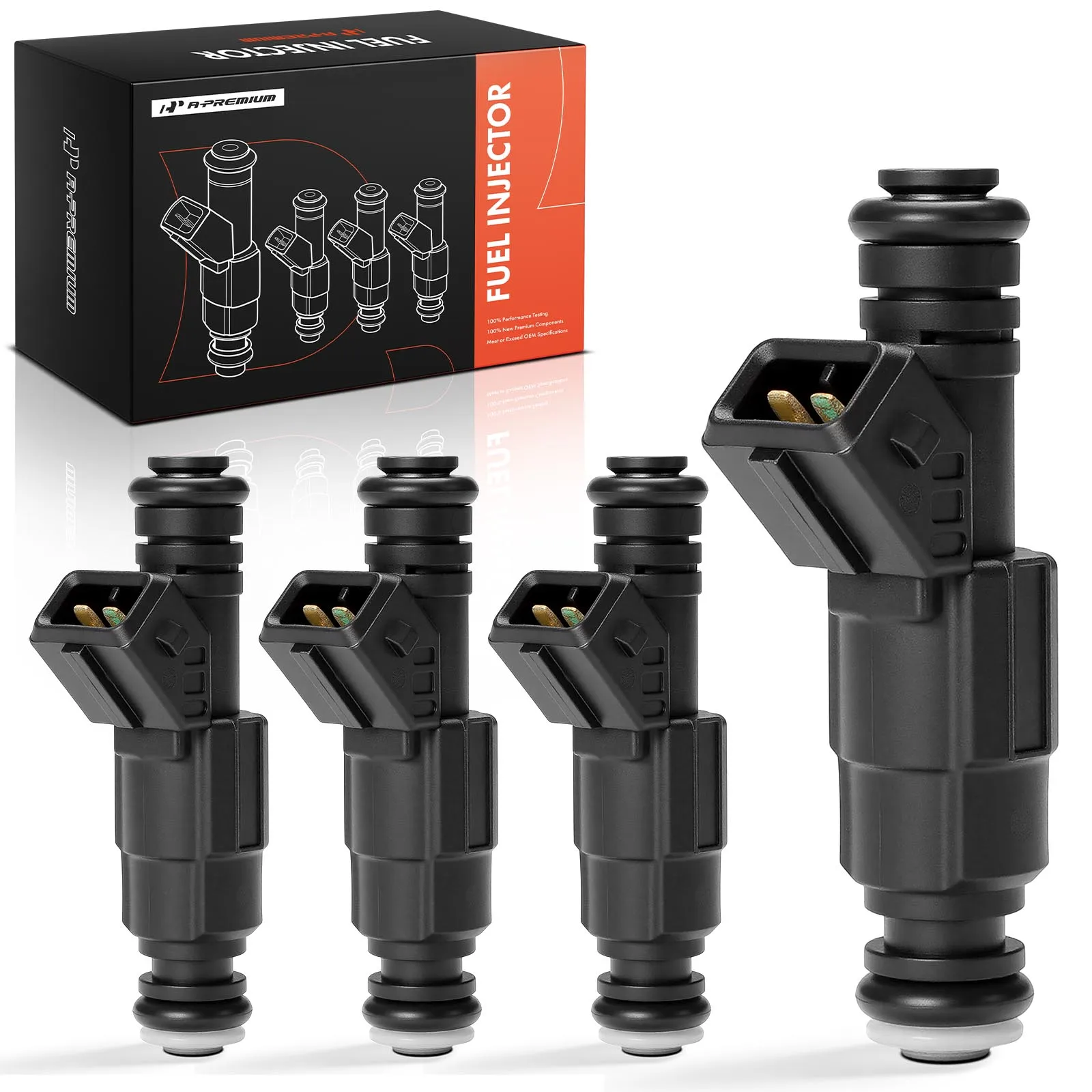 A-Premium 4Pcs Fuel Injector for Dodge Grand Caravan Caravan 1996-1997 Neon Stratus 1995-1997 Chrysler Sebring 1996-1997 Cirrus