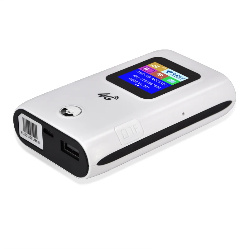 

MF905C 4G Portable WiFi LTE Nano Sim Card Router with Powerbank 6000mAh Hotspot CAT4 Pocket Mobile Modem