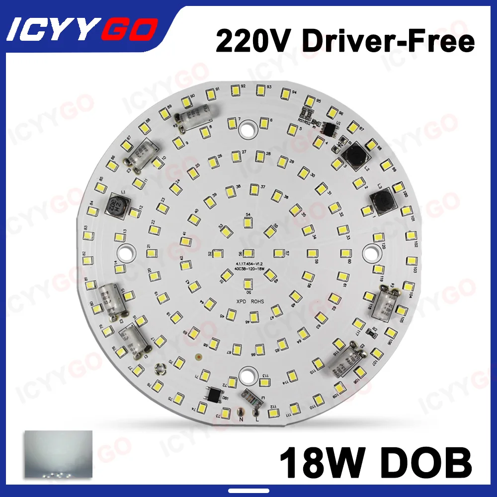 

18W LED PCB Board 2835 DOB Chip 220V 140MM No Need To Drive Light Source Board Linear Suitable For Replacement PCB Accessories