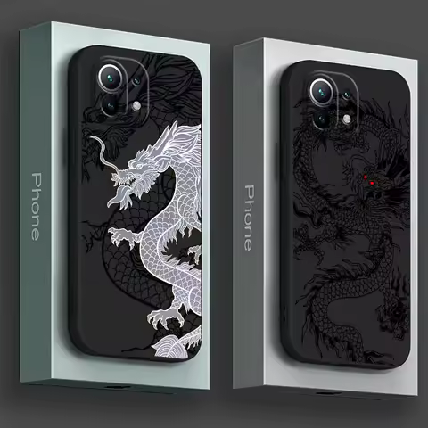 Fashion Dragon Tattoo Pattern Art Phone Case For Xiaomi 15T 14T Pro 13T Mi 11T 10T 15Ultra Poco X7 F7 M7 Pro X3 X6 F6 Soft Cover
