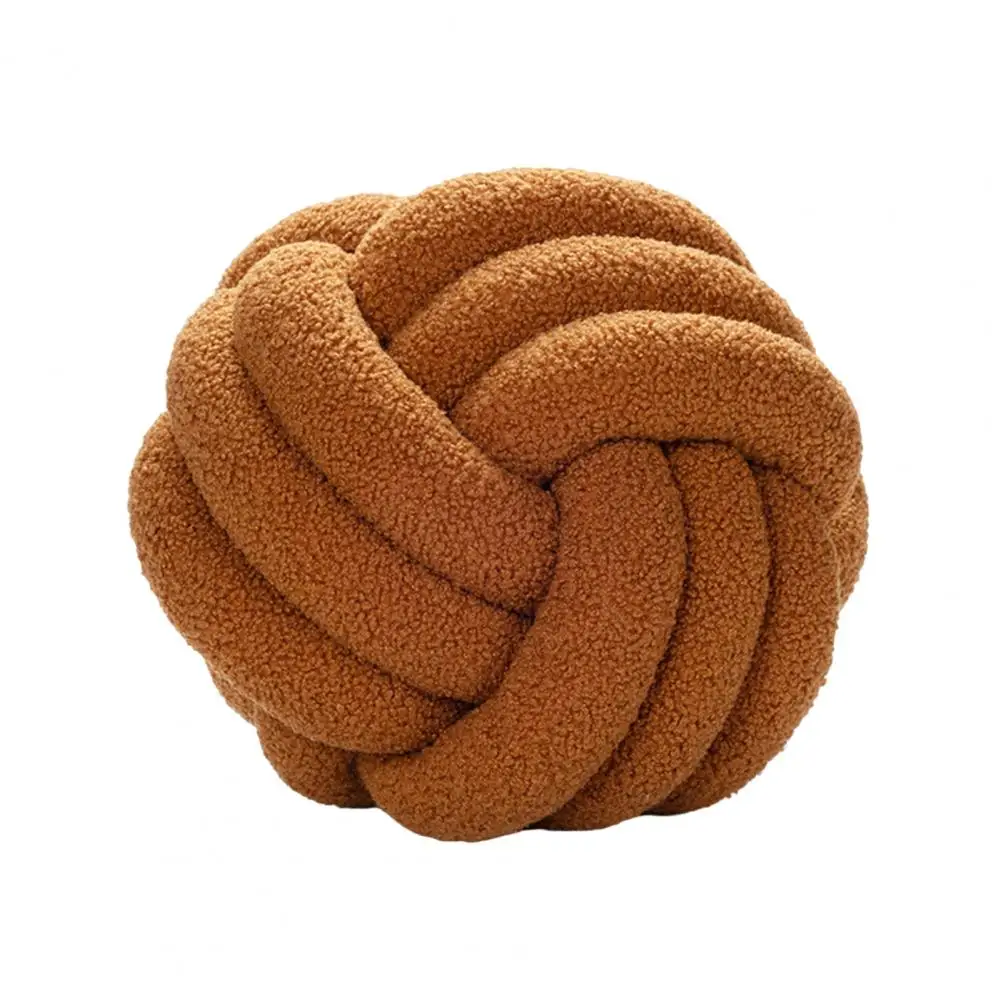 Useful Full Filling Knotted Ball Pillow Skin-affinity Bedroom Beside Knotted Ball Stuffed Pillow Cushion Companionship