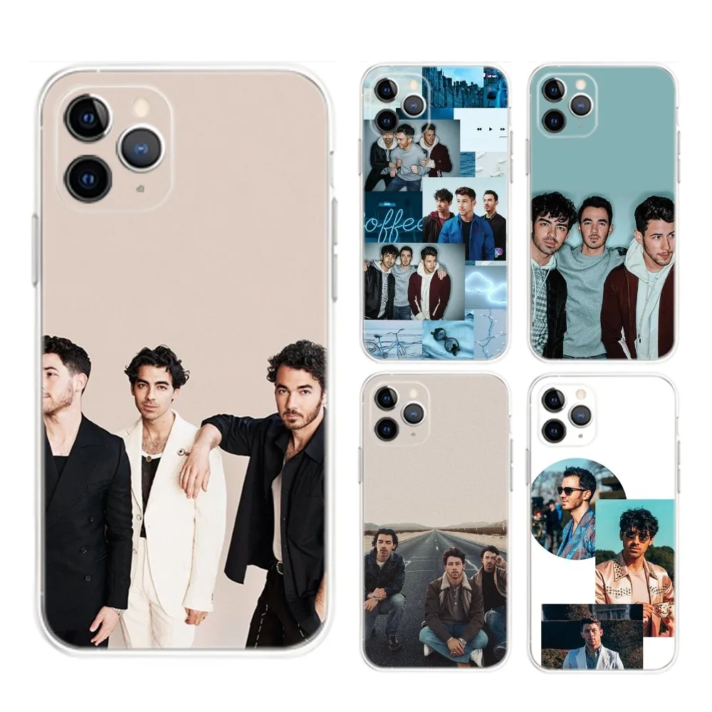 J-Jonas Band B-Brothers Phone Case For iPhone Apple 15,14,13,12,Mini,11,Pro,Max,Plus,X,XR,XS,8,SE,2020,Plus Transparent Cover