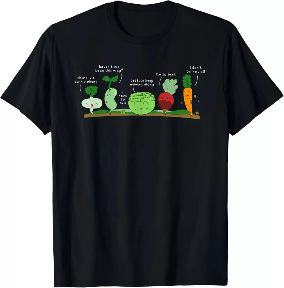 Vegetable Puns Funny Veggie Vegan Apparel for Women or Men Gift Unisex T-Shirt Y2K tops Unisex Summer Short Sleeve