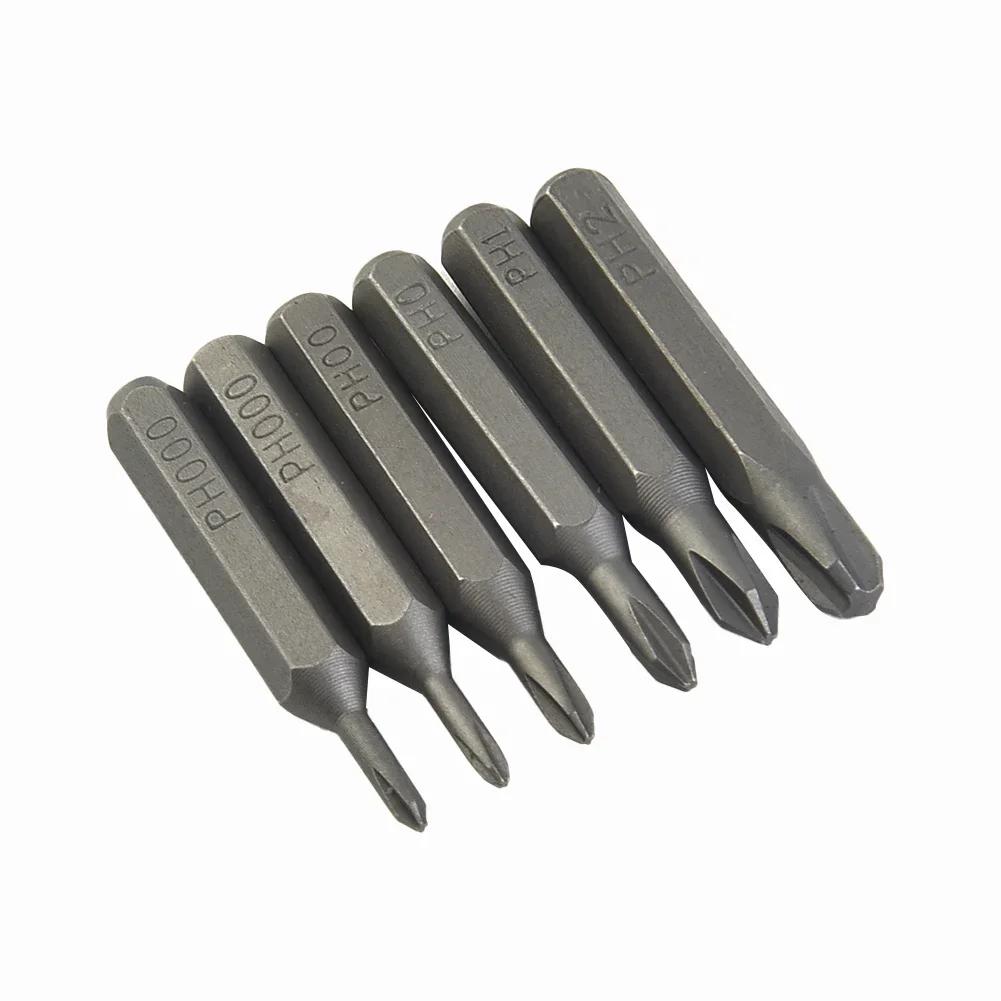 5pcs H4×28mm Cross Screwdriver-Bits PH0000 PH000 PH00 PH0 PH1 PH2 4mm Hex Shank DIY Hand-Tools Phillip Screwdriver Drills-Bits