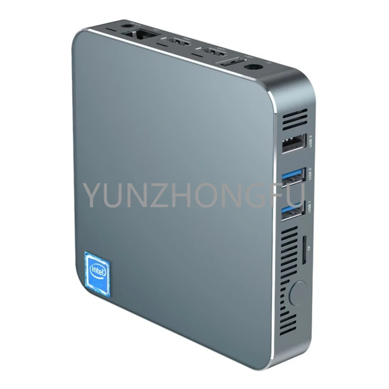 2022 Metal Case J4125 /N3350/J3455 MINI PC Computer AK7 with Win10 8GB 128GB, 4GB 64GB With Fan 4K Linux