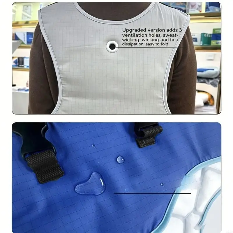 Lightweight Cooling Vest For Chefs And Sanitation Workers Lasts 4 Hours