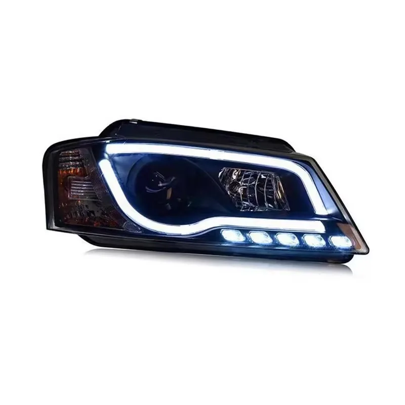 For Audi A3 Headlight Assembly 2008-2012 Change To Luminescent Diode Lens Headlight Daytime Running Light Flow Turning Light