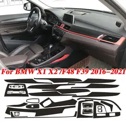For BMW X1 X2 f48 f39 2016-2021 3D Carbon Fiber Pattern Interior DIY Trim Decals