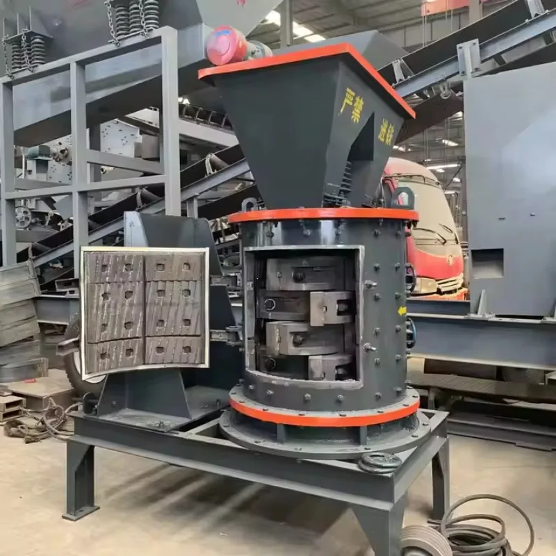 鉄鉱石ケイ酸塩石ハンマークラッシャー複合設計鉱山クラッシャーエンジンベアリング、振動ホッパーベルトコンベア搭載