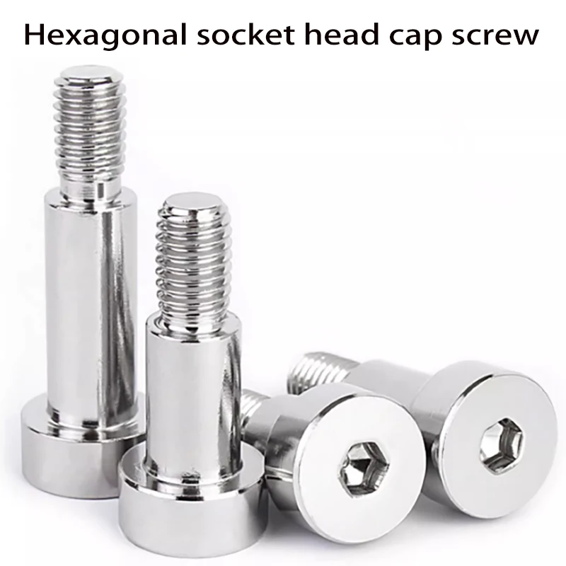 M2.5 M3 M4 M5 M6 304 Stainless Steel Hex Hexagon Socket Cap Head Roller Bearing Shoulder Screw Stuff Screw Allen Bolt