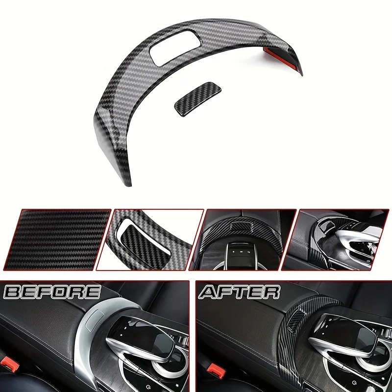 For Mercedes-Benz C-Class, GLC-class W205 X253 car armrest box protection cover, center console armrest storage box, switch butt