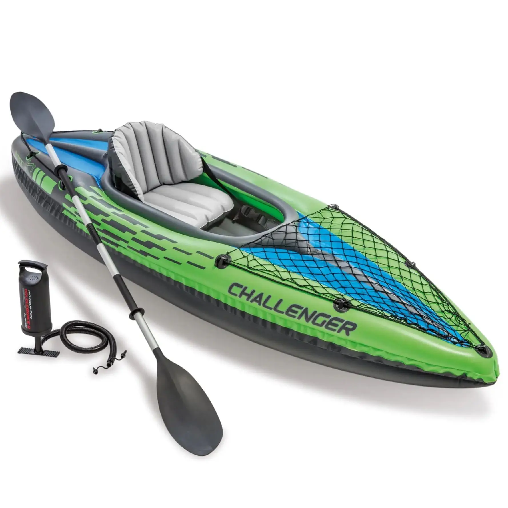2 Person Inflatable Vinyl Kayak Set 3