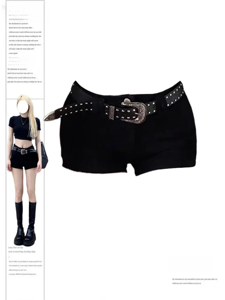 

High Waist plus Size Black Denim Shorts Women's Casual Sexy Jeans Trendy Hot Pants Summer Wear Comfortable Stretchy