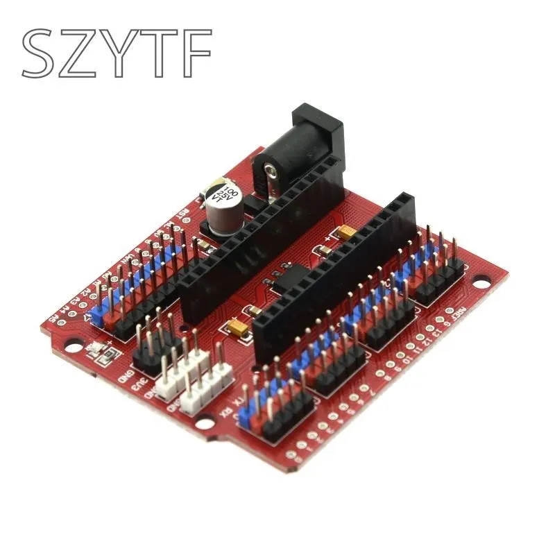 Multi-Function Funduino Nano Shield Expansion Board for Electric DIY SCM - Orange + Black (NANO SHIELD) For nano 3.0