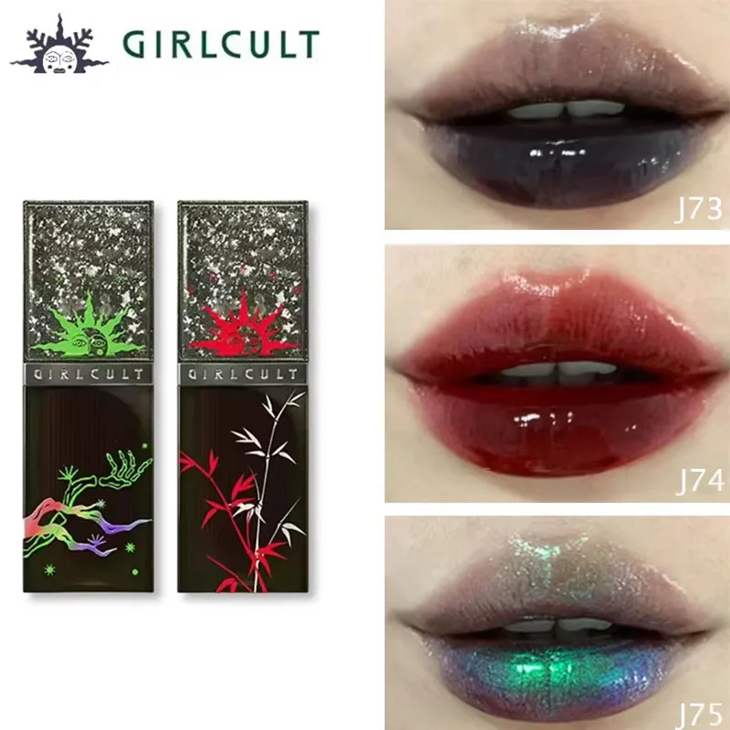 Girlcult Pearlescent Chameleon Shimmer Lip Gloss - Batom Hidratante de Longa Duração 3,5g para Todas as Ideas