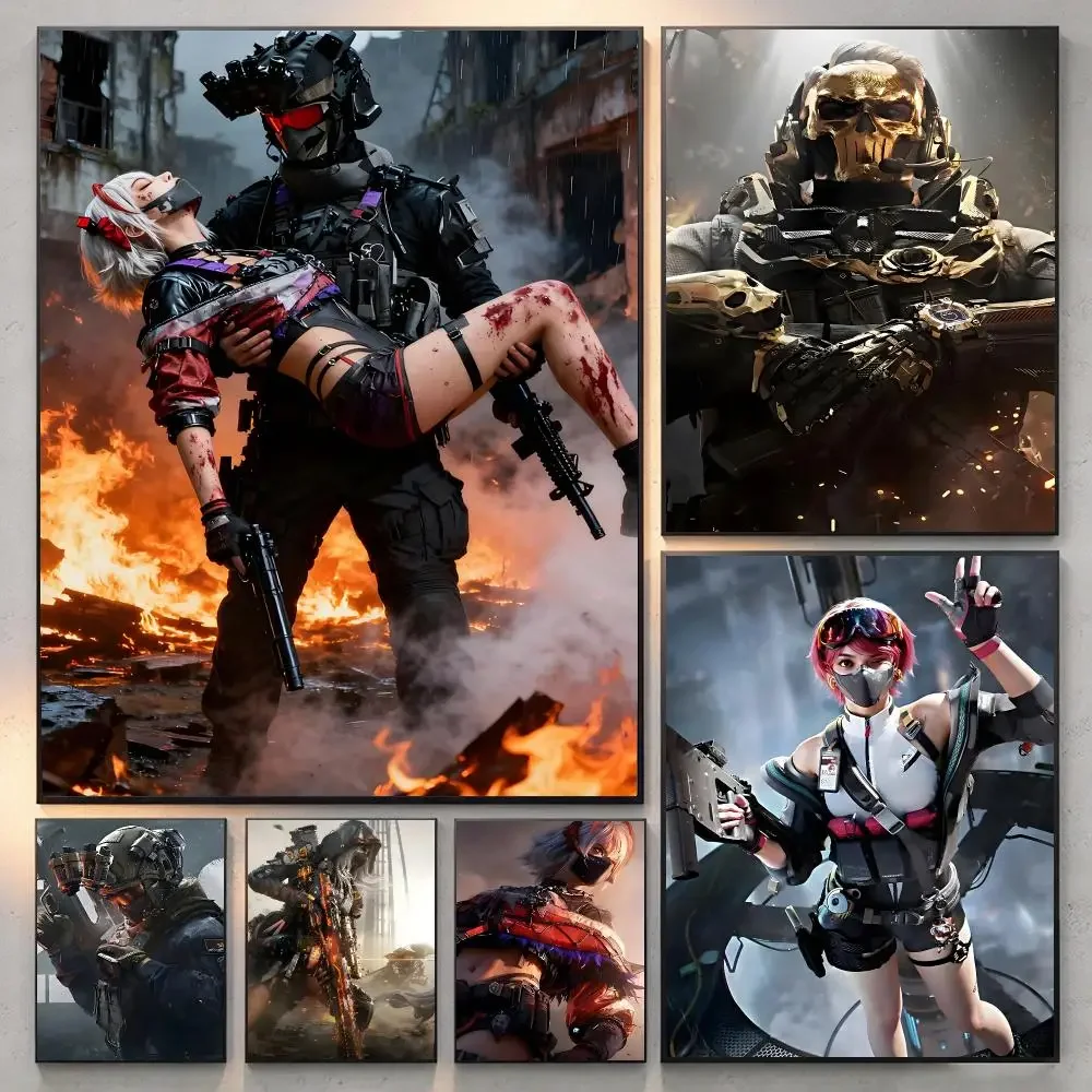 Game Shooter Delta Force Hawk Ops Poster Current Style Home Wall Art & Sleek Living Space Accents
