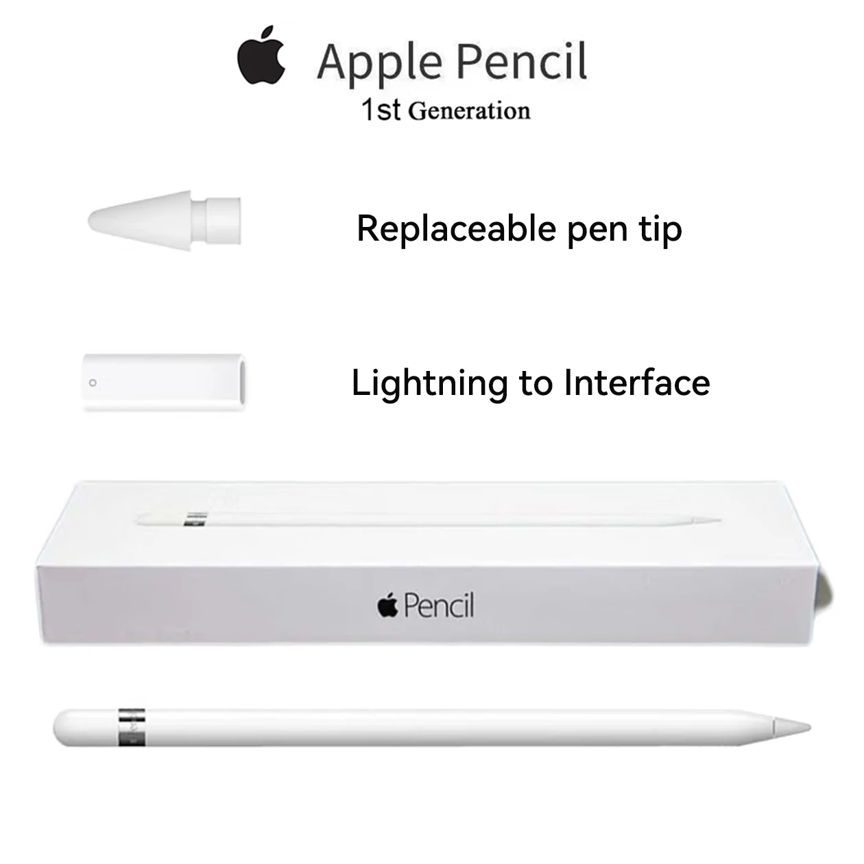 قلم رصاص Apple USB-C 1st 2nd قلم ستايلس iOS قلم لمس للكمبيوتر اللوحي مع شاشة عرض طاقة لجهاز iPad 10 Pro 11 Pro 12.9 air 3 4 5 mini 5 6