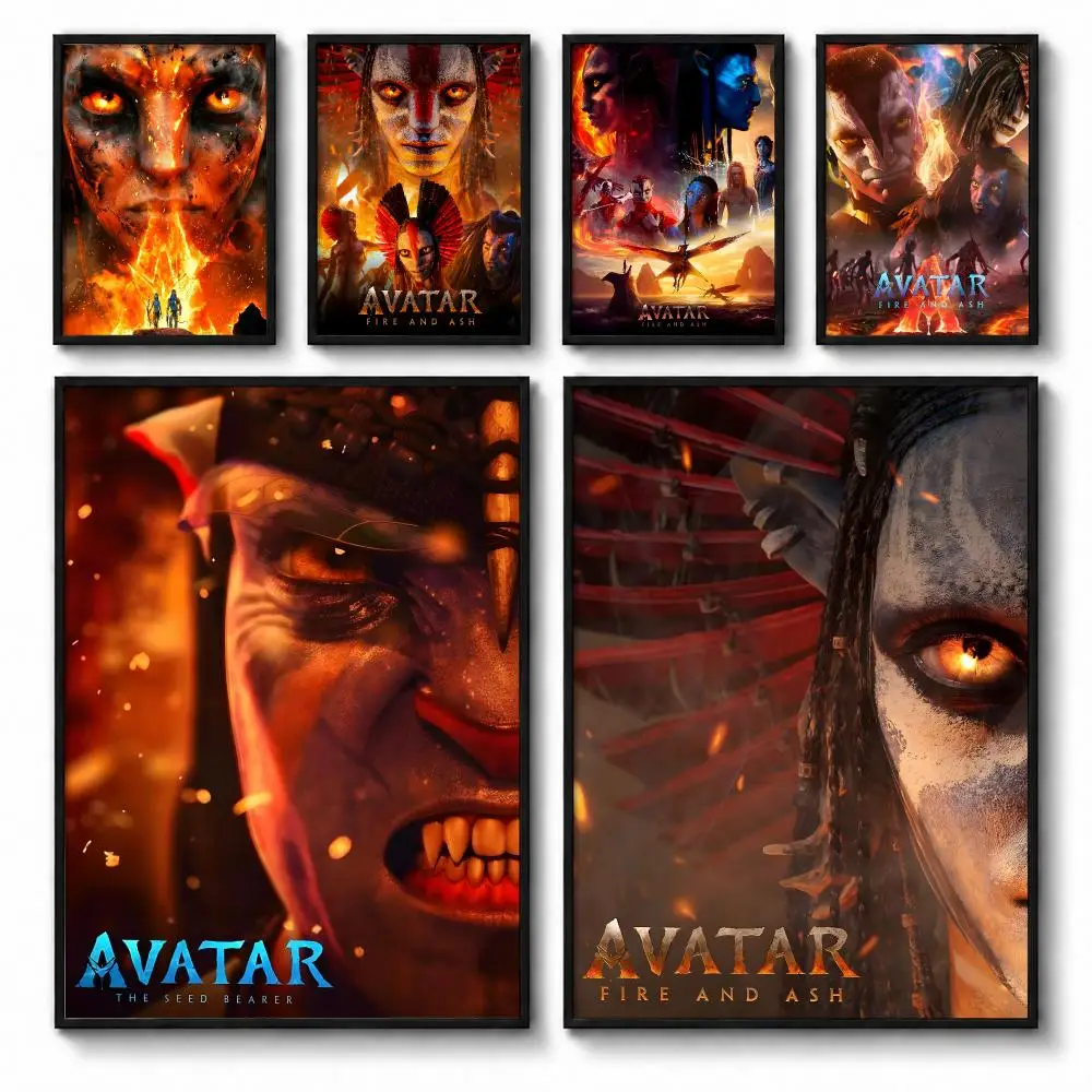 Movie A-Avatar Poster Self-adhesive Art Waterproof Paper Sticker Coffee House Bar Room Wall Decor