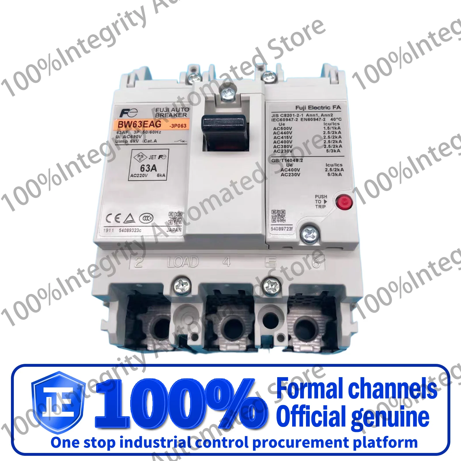 Fuji circuit breaker 3P air switch BW32AAG BW50EAG BW63EAG BW100EAG BW9BTAA 2P 3P 5A 10A 15A 20A 32A 3A  40A 50A 63A 75A 100A
