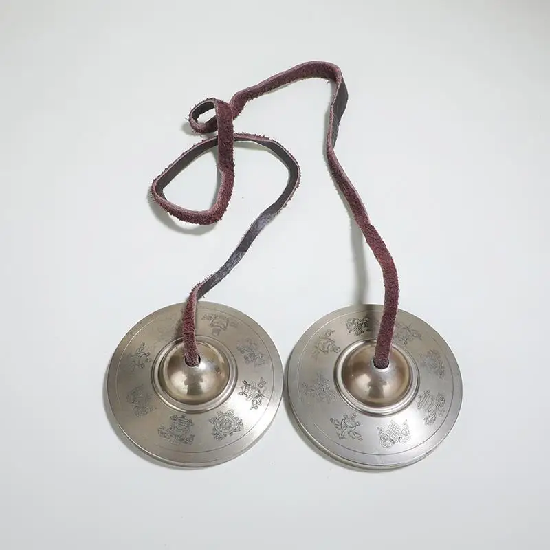 Large Nepal Tinkle Bell Handmade Brass Cymbals Tingsha Bells Meditation Tools Buddhist Supplies Tantric Orff Instruments Gifts