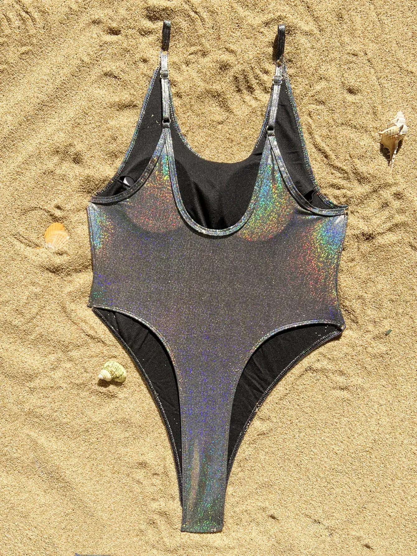 sexy glitter effen zilver backless badpak eendelige bikini string badmode bodysuits vrouwen biquini badpakken tankini