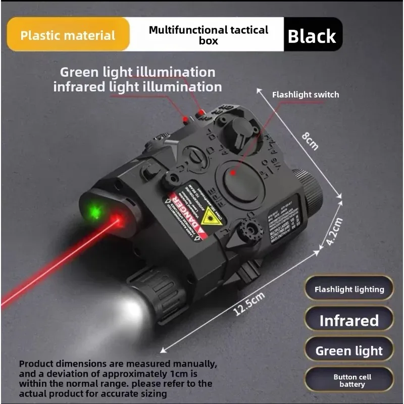 Household Outdoor Dual Use Nylon PEQ15 Multi Purpose Box Green Laser Light Beam Torch Toy Spare Holder