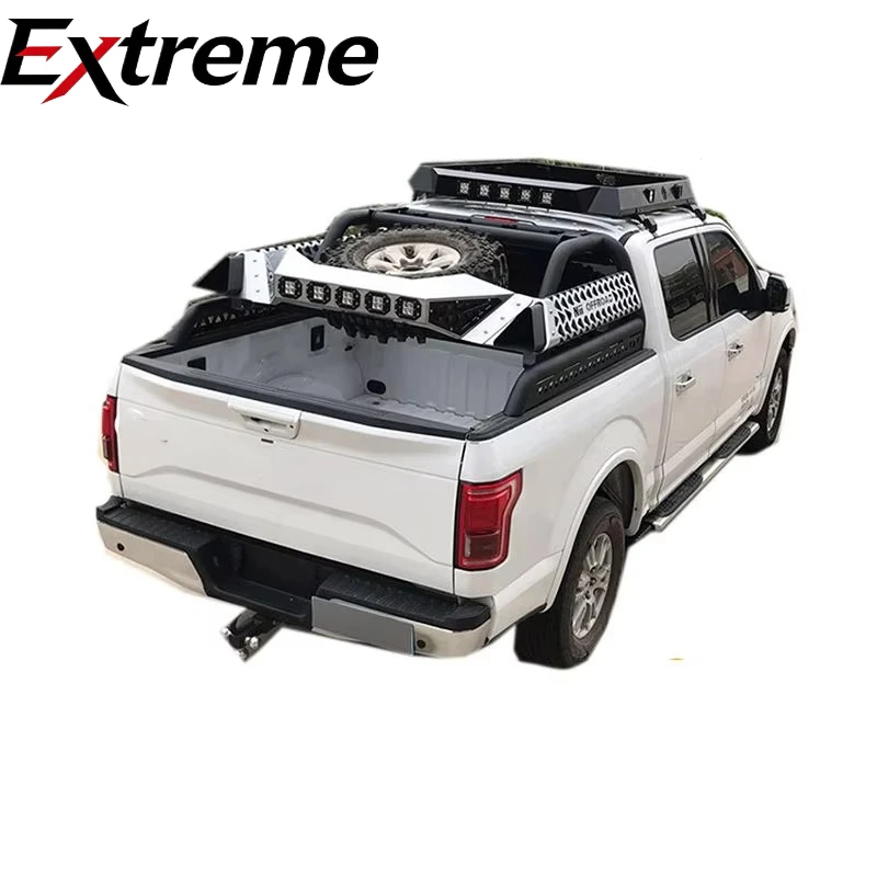 Le-star 4x4 Universal Heavy Duty Stainless Steel Roof-Mounted Roll Bar Cage for Mitsubishi D-MAX Tundra for NAVARA 4x4 Offroad