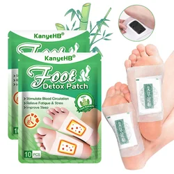 20/10Pcs Natural Detox Foot Patch Herbal Foot Care Plaster Stress Relief Body Toxins Detoxification Improve Sleep Skin Clean Pad