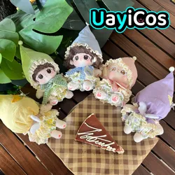 10cm Doll Clothes Cat Rabbit Hat Magic Castle Sweet Costume Suit Elf Stuffed Plushies Plush Doll Accessories Anime Toy  Kids Gif