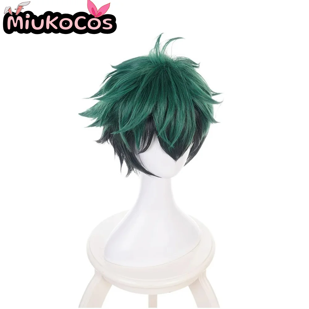 ในสต็อก Izuku Midoriya คอสเพลย์วิกผม MiukoCosplay อะนิเมะ My Hero Academia คอสเพลย์