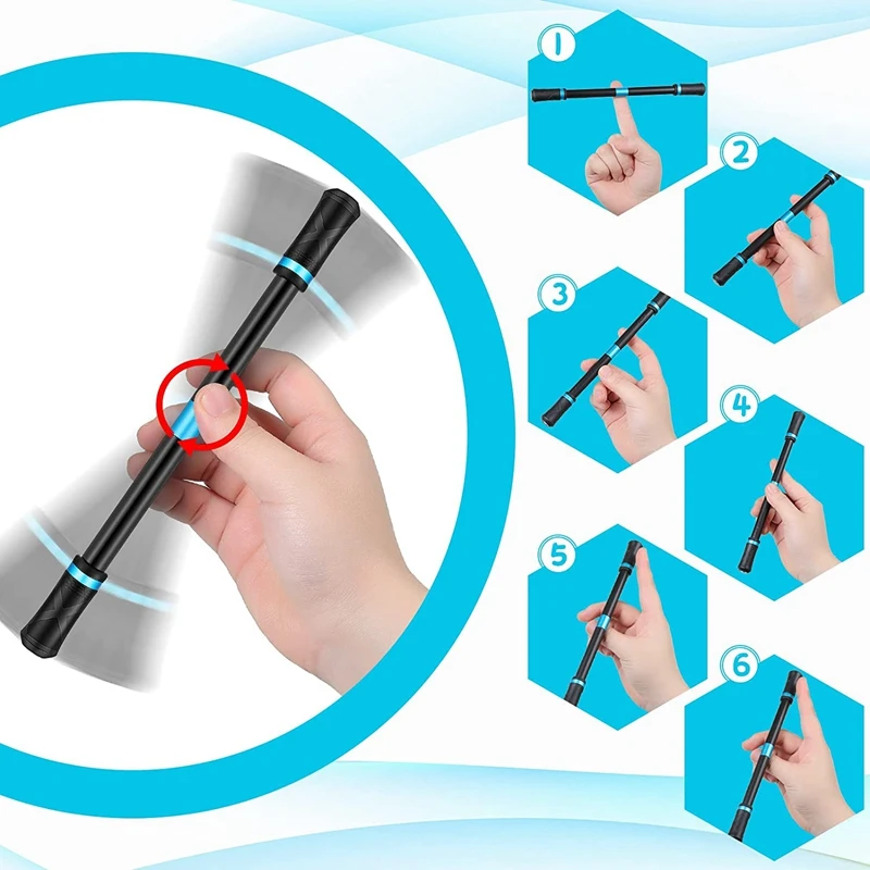 4 Pcs Finger Pen Spinning Pen Mod Gaming Spinning Pens Flying Spinning Pen With Weighted Ball Finger Rotating Pens