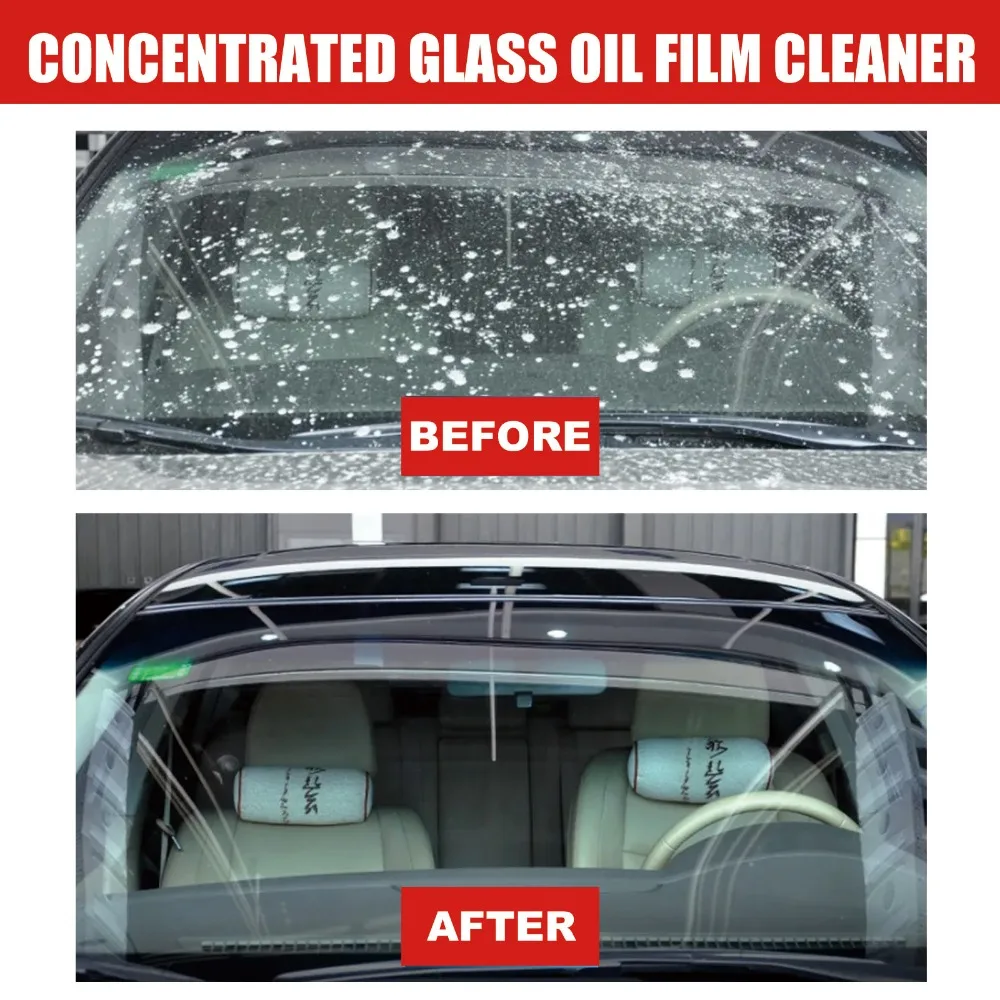 Car Glass Oil Film Quickly Cleaner Polishing Auto Glass Coating Agent Waterproof Vision Anti-glare Water Stain Removal Paste