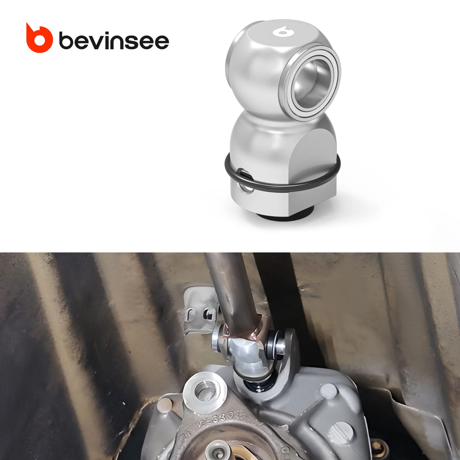 

BEVINSEE Manual Shifter Selector Rod Joint Upgrade For BMW E36 E30 E34 E31 318i 325i 325is M3 Replaces 25117503525 25111220198