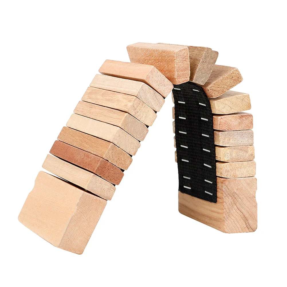 

Natural Wood Clapper Portable Handheld Percussion Educational Instrument Musical Knocking Plaything for