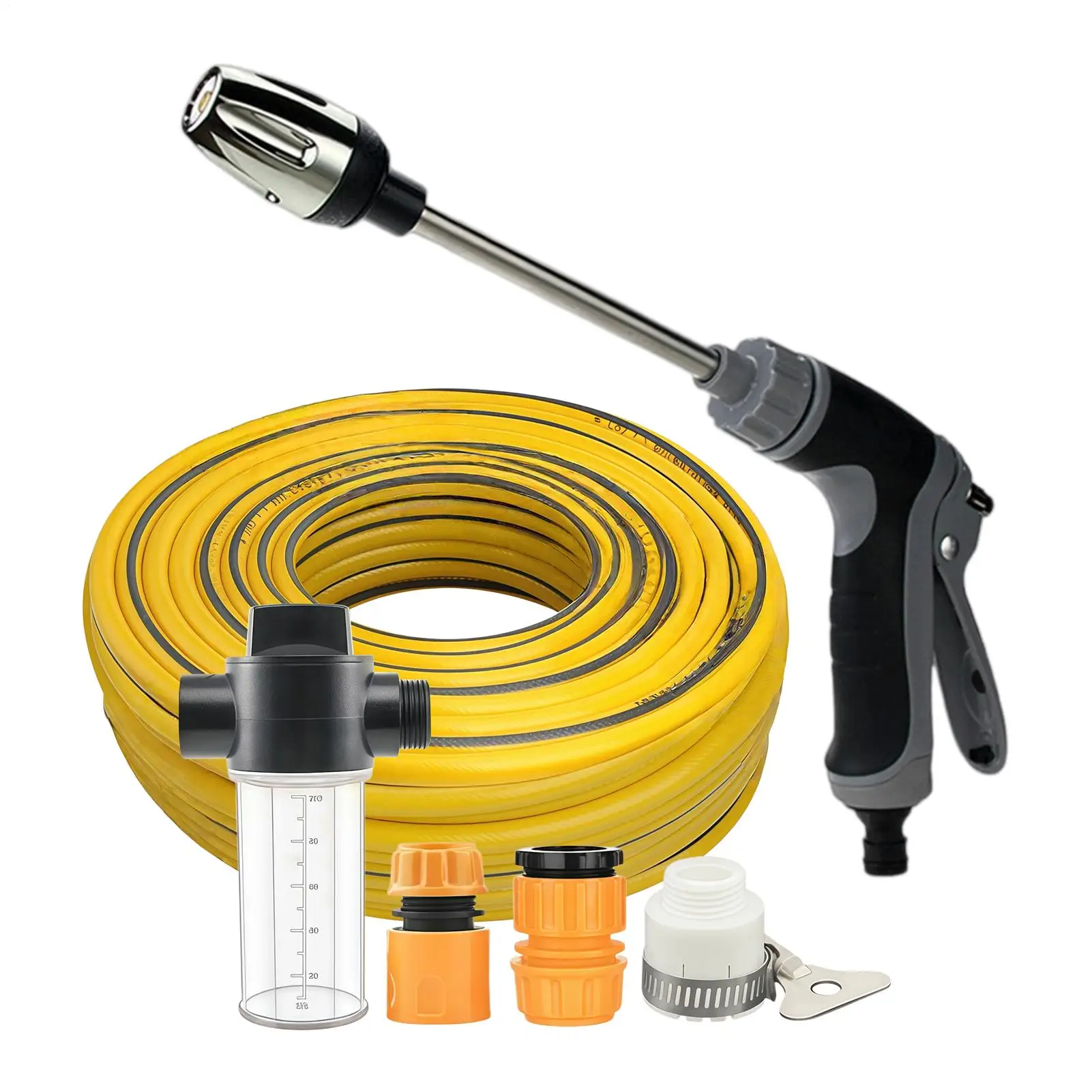 Cordless Pressure Washer 49ft Hose Adjustable Spray Portable Car Pressure Washer for Outdoor Garden Yard Patio Porch