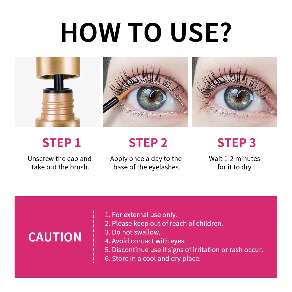 Lakerain ยาวขนตาเซรั่มธรรมชาติ Curl Nong หนาแน่นขนตาสารอาหาร Solution Natural Curling Lash Lifting Care ผลิตภัณฑ์