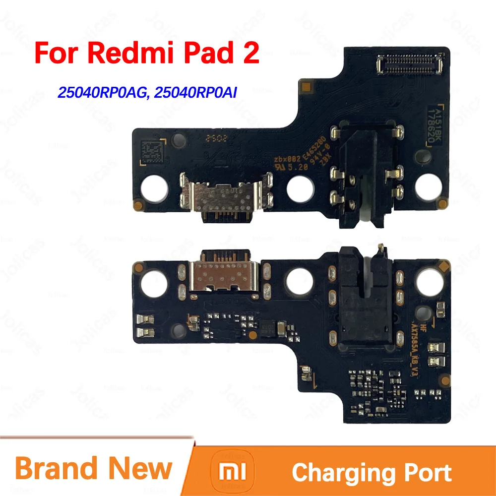 100% العلامة التجارية الجديدة منفذ شحن الأصلي ل Xiaomi Redmi الوسادة 2 سريعة سريعة شاحن USB حوض مجلس ربط 25040RP0AG 25040RP0AI #1