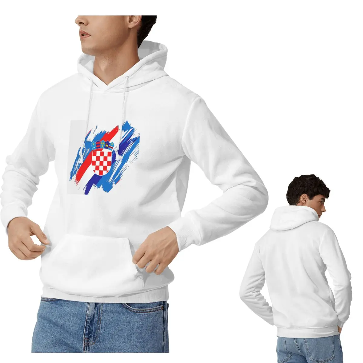 

Толстовки с флагом Хорватии для мужчин и женщин, повседневный пуловер, толстовка в стиле хип-хоп, одежда с длинными рукавами, осень-зима