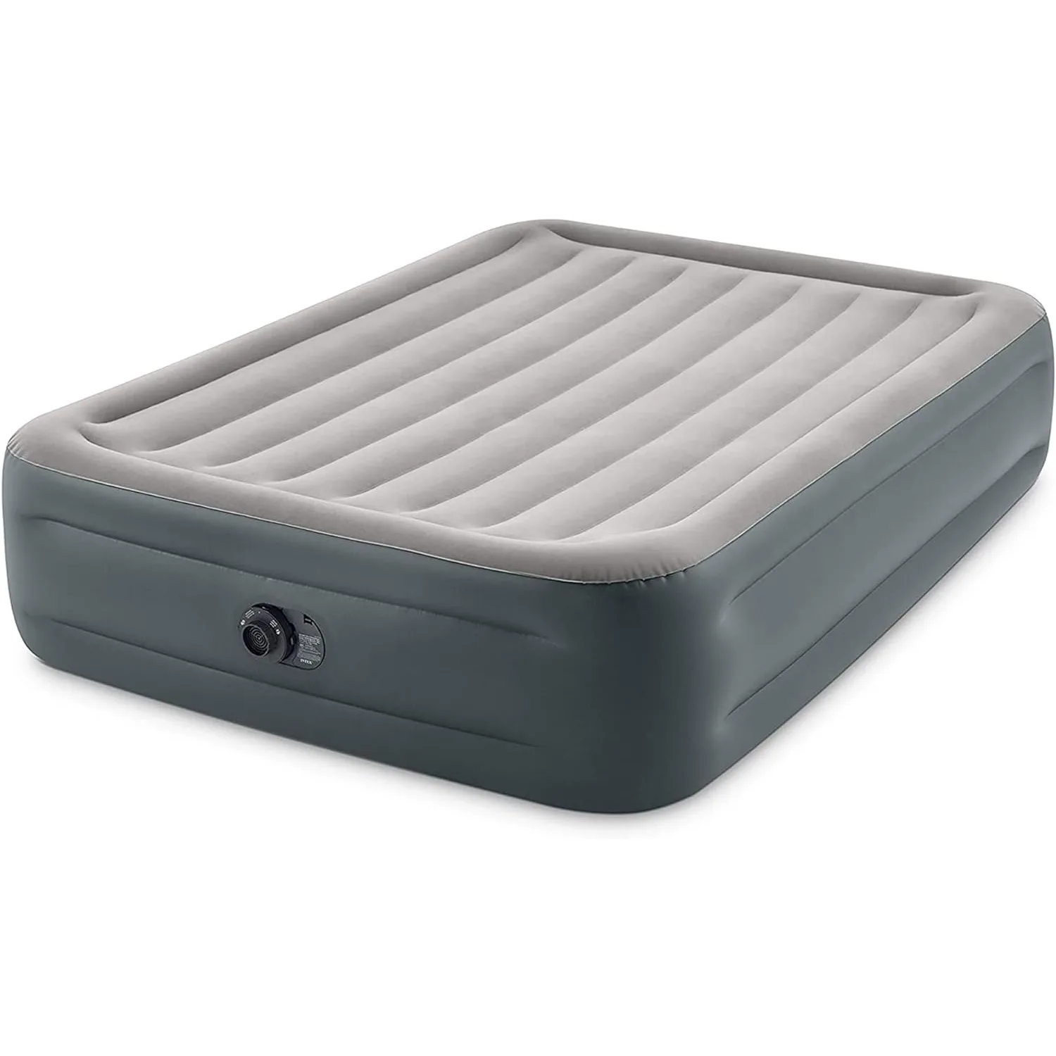 

64125ED Dura-Beam Plus Essential Rest Air Mattress: Fiber-Tech – Queen Size – Built-in Electric Pump – 18in Bed Height