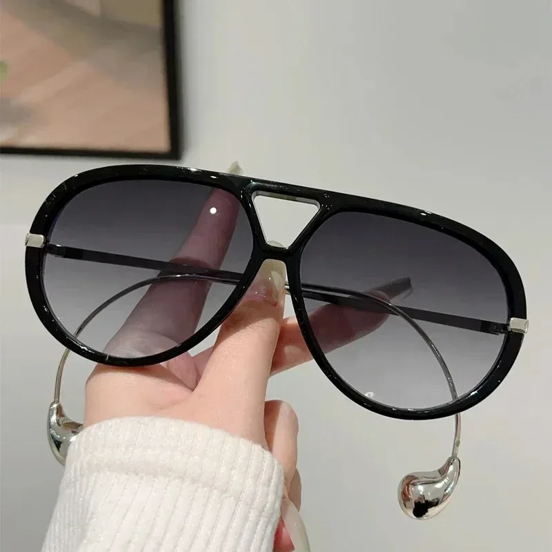 Fashion Luxury Brand Design Oversized Sunglasses Women Men Popular Vintage Sun Glasses Punk Eyeglasses Shade UV400 Eyewear image 6