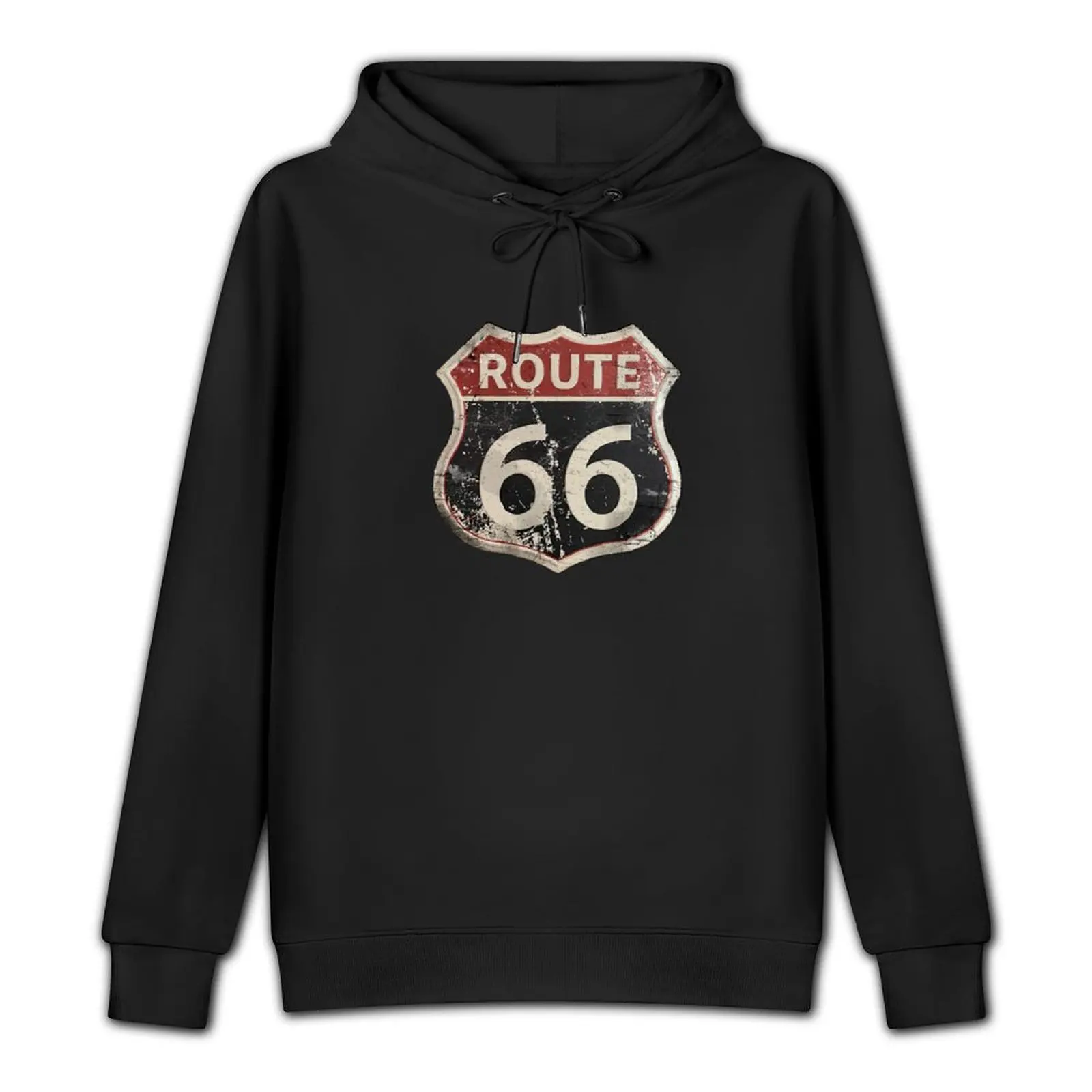 Route 66 vintage sign Pullover Hoodie korean style clothes clothes for men korean autumn clothes men's hoodie sweatshirt