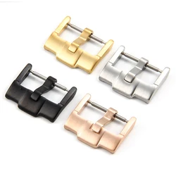 18mm 20mm 24mm Stainless Steel Watch Buckle Replacement Buckle for Silicone Watch Strap with Tool Watch Clasp Accessories