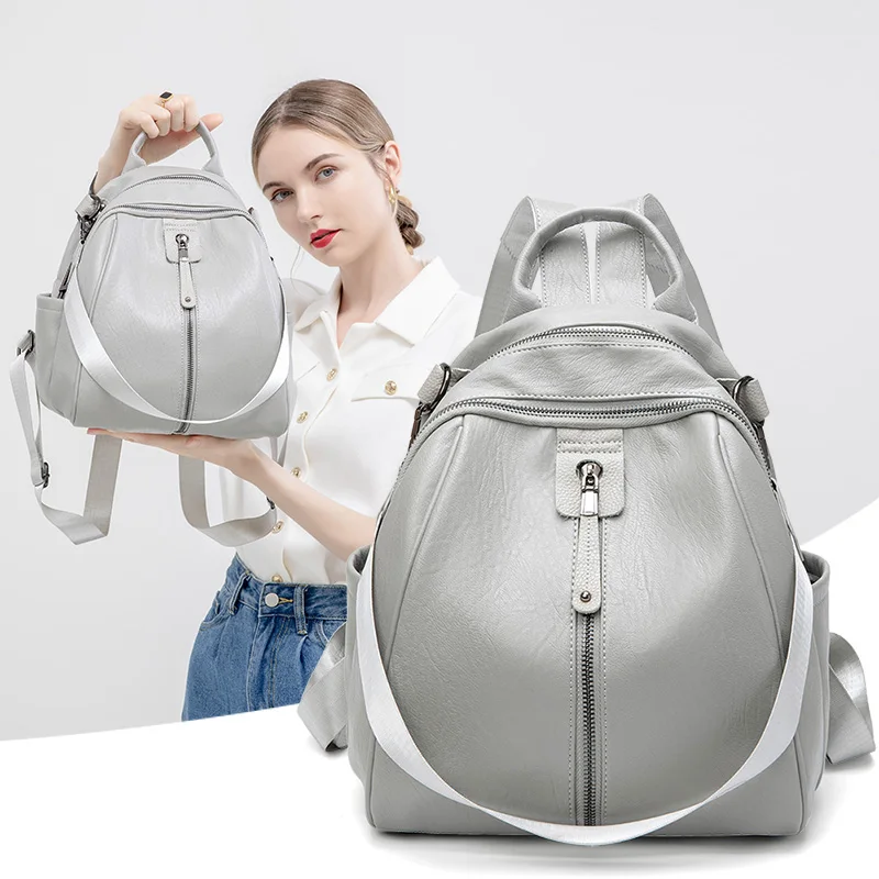 Vintage Backpacks Women Fashion Bags Genuine Leather Small Backpack Aesthetic Lady Travel Bag Casual Backbag Cute Design Luxury