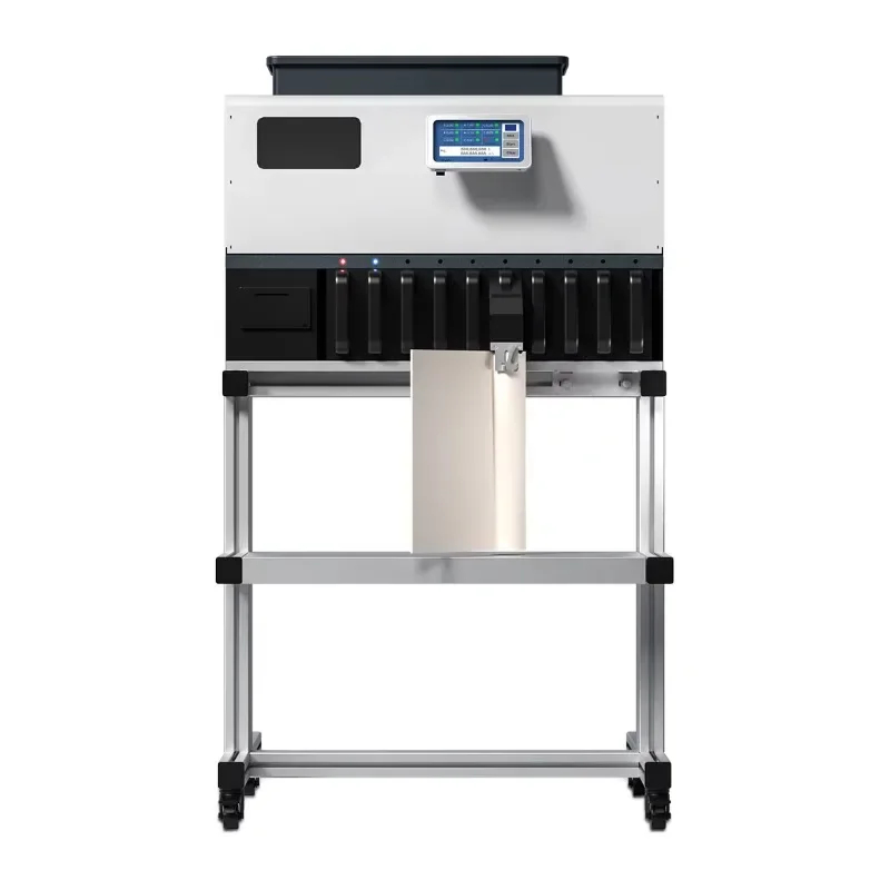 

【Заводская】UN-191S Автоматические 9+1 карманные счетчики для монет с сенсорным экраном Встроенный принтер Машина для подсчета монет Высокоскоростная сортировка монет