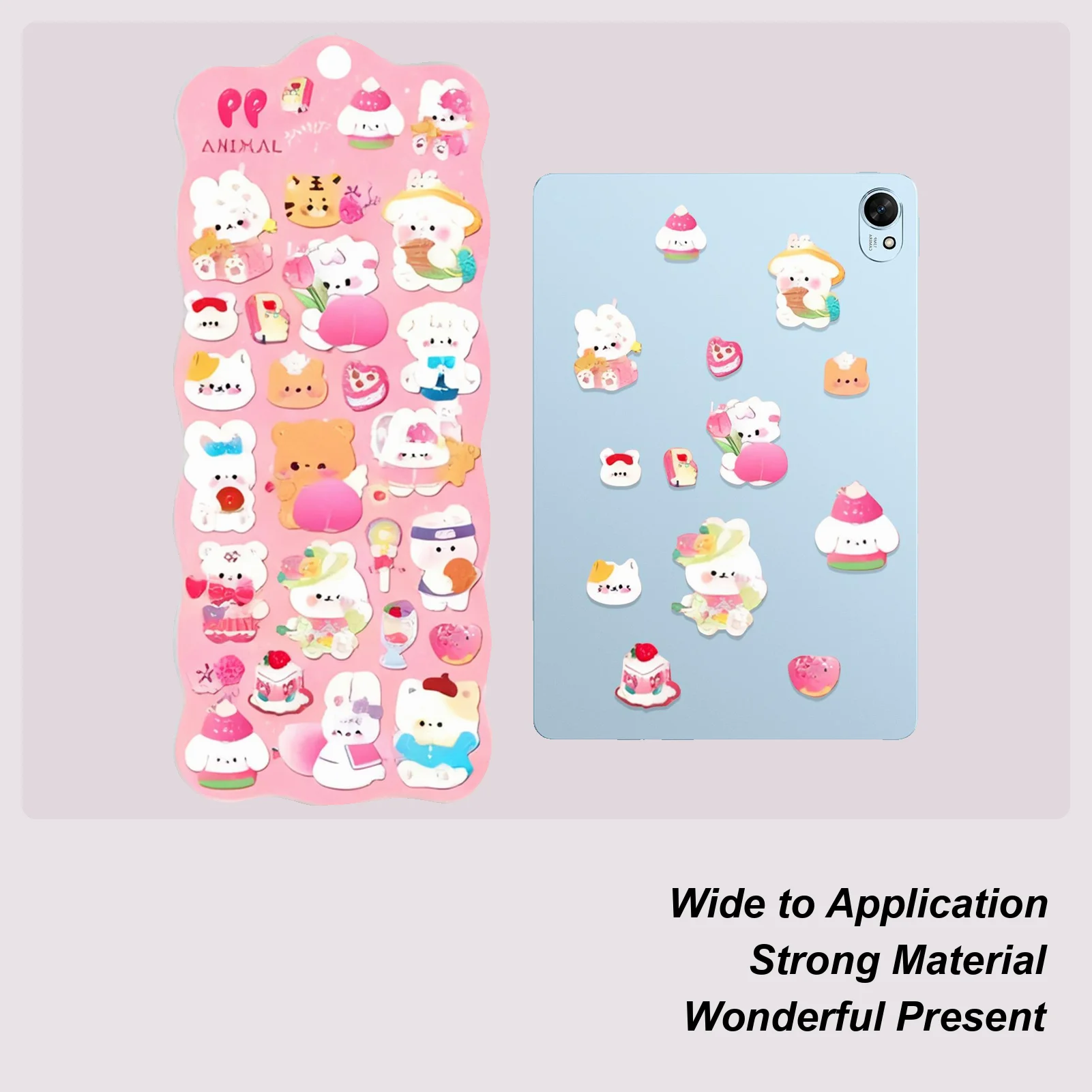 

3D Stickers For Kids Soft Animal Stationery Decal Scrapbook Stickers For Kids Adults Craft Party Prizes Classroom School Phone