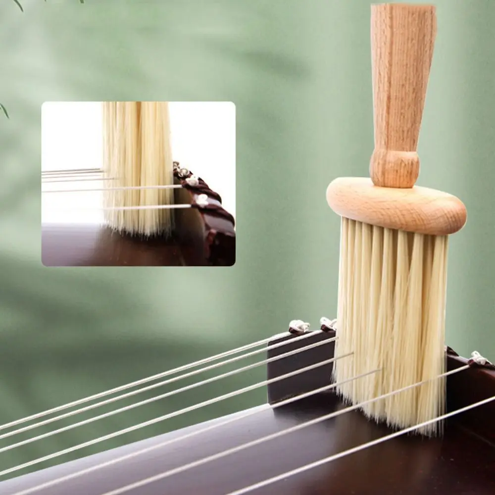 

Beech Guzheng Violin Cleaning Brush Soft Brush Deep Cleaning Universal Dust Sweeping Tools Compact Multipurpose