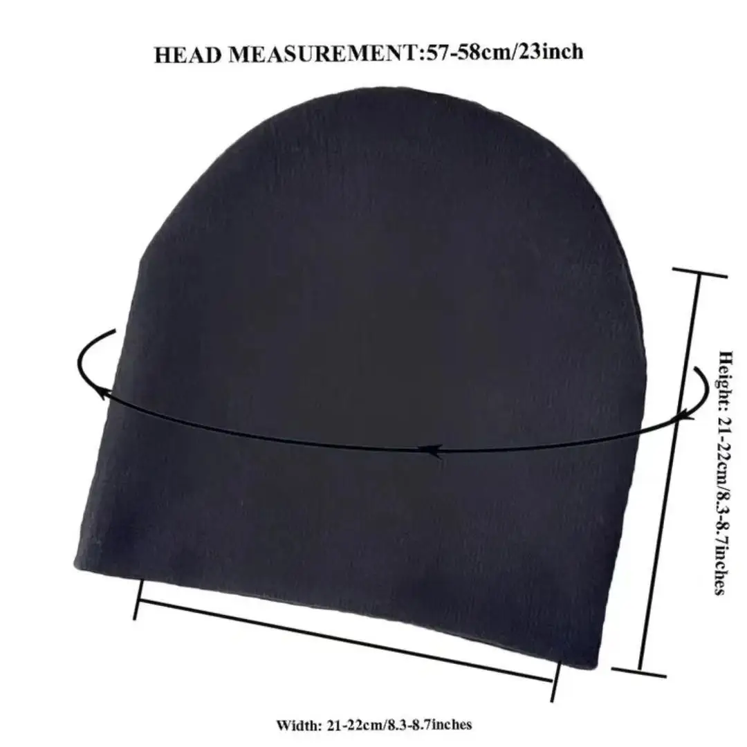 قبعة محبوكة من قماش الجاكار الأبجدية للرجال والنساء، قبعة محبوكة دافئة بغطاء للرأس عصرية مزدوجة الطبقات، طوق جديد للخريف والشتاء #3